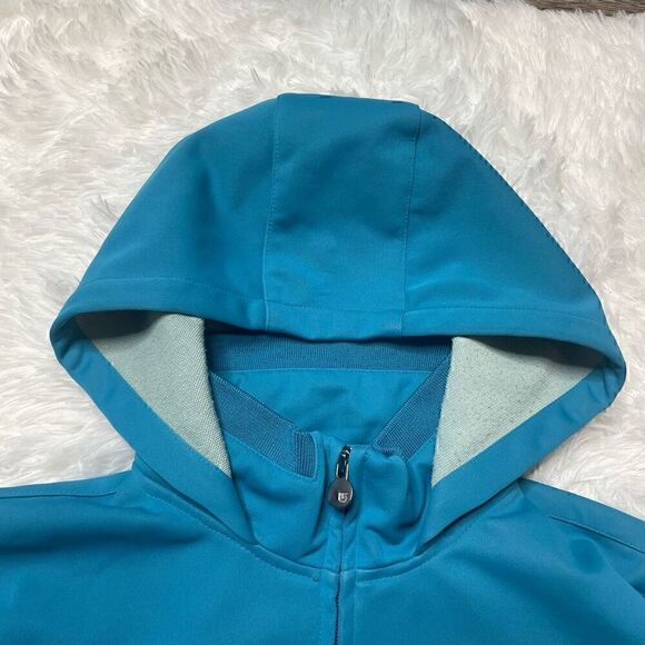 Burton Womens Jacket Size Large Spring Fall Lightweight Blue Full Zip Hooded - Picture 3 of 9